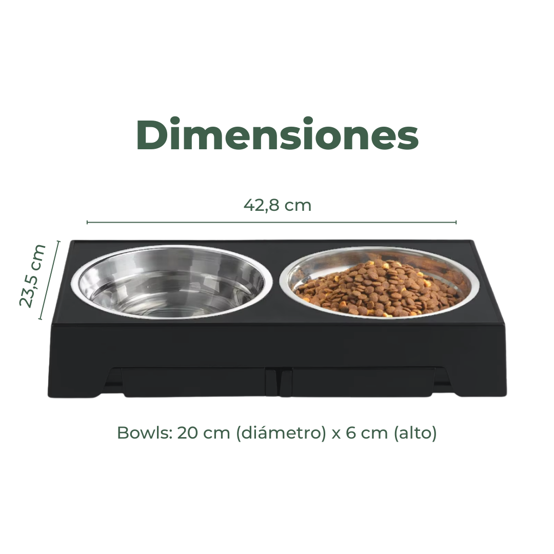 Comedero Elevado Doble